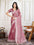 Designer thread work soft crush silk saree