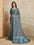 Printed Bollywood Pure Silk Saree (Grey)
