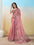 Embellished Bollywood Organza Saree (Pink)