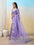 Embellished Bollywood Organza Saree (Purple)