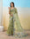 Embellished Bollywood Organza Saree (Green)