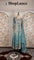 Firozi colour handcrafted indowestern top with sharara suit