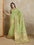 Woven Banarasi Organza Saree (Green)