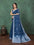 Embroidered Bollywood Pure Cotton Saree (Blue)