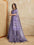 Woven Bollywood Pure Cotton Saree (Purple)