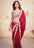 Ruby Red Colour Sequence Work Designer Saree