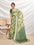 Floral Print::Printed Bollywood Chiffon Saree (Light Green)