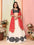 Floral White Colour Navratri Lehenga Choli With Printed Dupatta