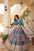 Teal blue colour fully stitched lehenga with designer top