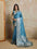 Woven Mysore Satin Saree (Blue)