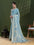 Woven::Floral Print Bollywood Tissue Saree (Blue)