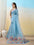 Embellished Bollywood Organza Saree (Blue)