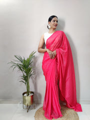 Beautiful designer party wear sequence saree