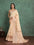 Woven::Floral Print Bollywood Pure Cotton Saree (Beige)