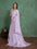 Woven::Floral Print Bollywood Pure Cotton Saree (Purple)