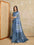 Woven Bollywood Pure Cotton Saree (Blue)
