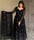 Black colour beautiful embroidery sequence work anarkali suit