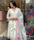 White colour embroidery work organza suit