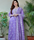 Lavender colour embroidery work pure cotton suit