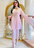 Light pink color Moti hand work designer maslin silk suit