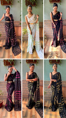 1 min ready to wear sequins work saree