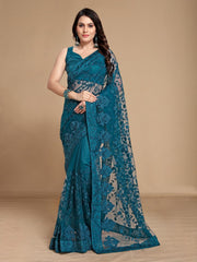 Beautiful designer saree on premium super net fabric