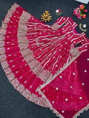 Boutique style heavy embroidery sequence work designer suit