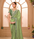 Pista green colour zari sequence work designer saree with blouse