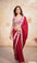 Ruby Red Colour Sequence Work Designer Saree