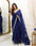 Beautiful Embroidery Zari Work On Organza Saree