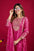 Chinon Silk Pink Colour Sequence Work Fully Stitched Designer Suit