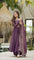 Purple Colour Hand Crafted Thread Anarkali Suit