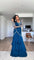 Blue Colour Ready To Wear Sequence Work Saree