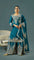 Peacock Blue Colour Embroidery Sequence Work Suit