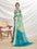 Floral Print::Printed Bollywood Chiffon Saree (Light Green)