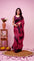 Berry Wine Colour Shaded Ready To Wear Saree