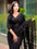 Black colour diamond shape sequence work designer saree