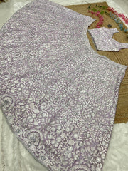 Lilac purple thread sequence work lehenga choli