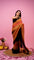 Gold Colour Shaded Ready To Wear Saree