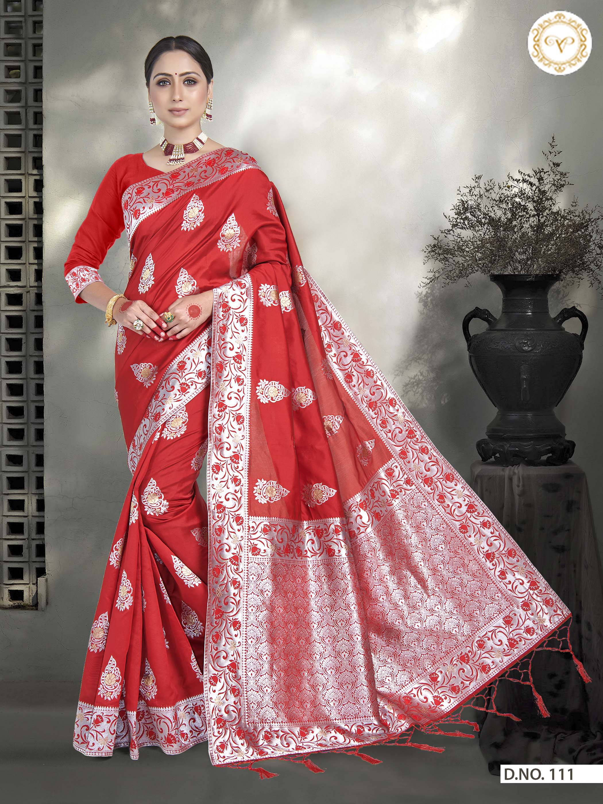 Minakshi design Art silk woven Saree