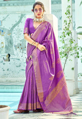 Kanjivaram softy silk with Dying