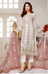 Hit White Georgette Party Wear Pakistani Style Suits