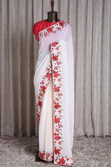 Georgette sequence saree with sequence work