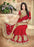 Red Color Designer Embroidery Silk Saree