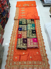 Designer Embroidery Silk Saree