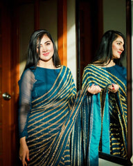 Designer sequence saree