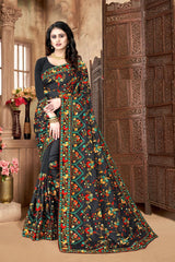 Beautiful Designer Saree on premium Dolla silk