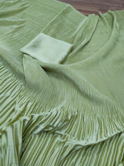 Premium Satin Silk Pleated Saree