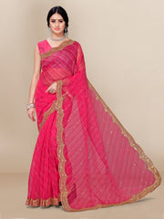 pure organza silk with embroidered work  saree