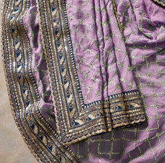 Designer beautiful embroidery and sequence work party wear saree
